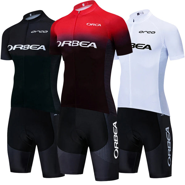 ORBEA ORCA Cycling Jersey & Shorts Set - Quick-Dry Summer Pro Bike Wear for Men & Women